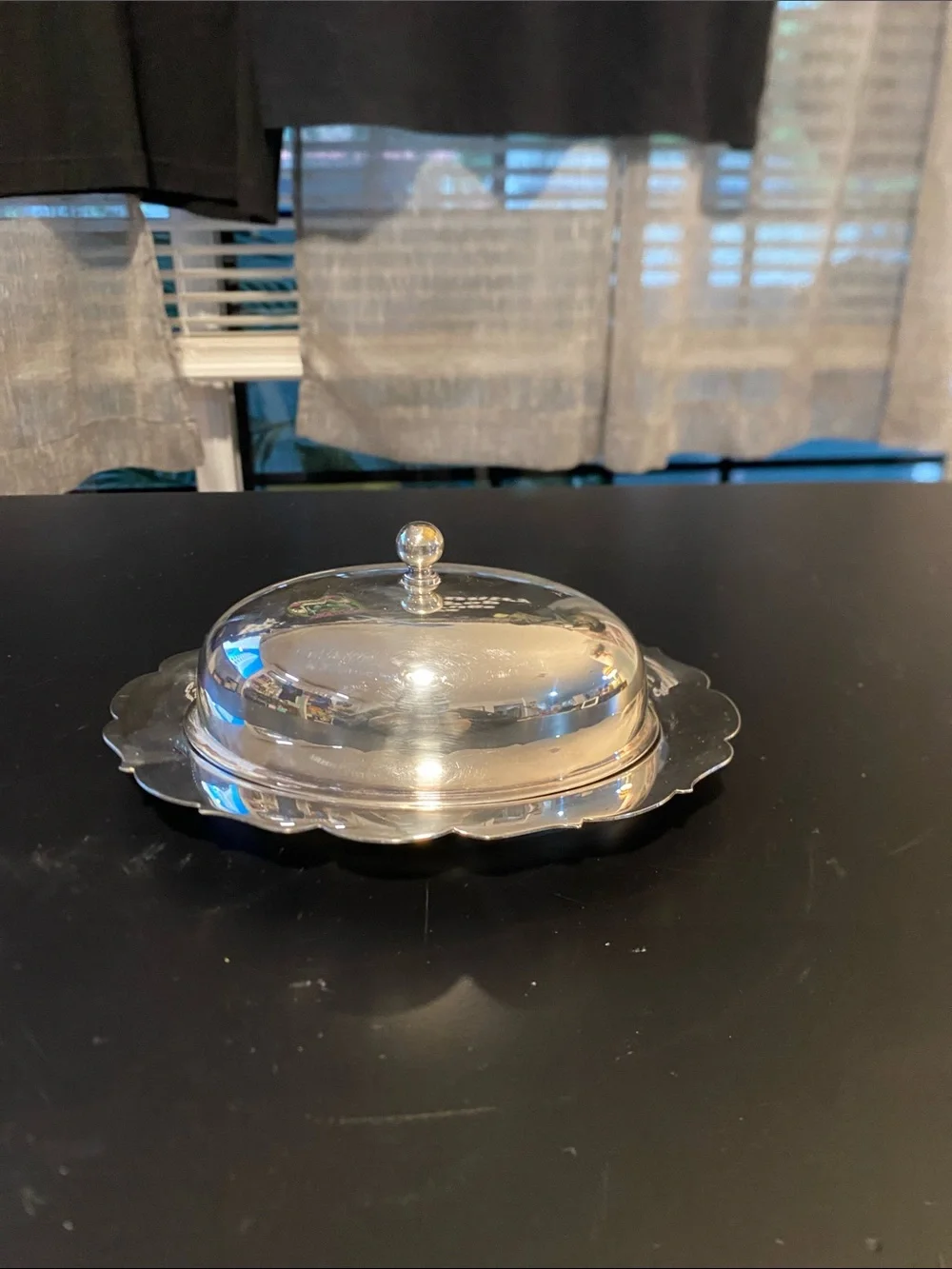 Silver Covered Butter Dish - Classic Home Dining